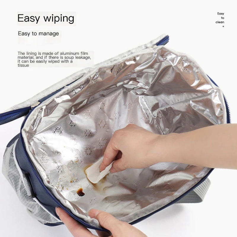 New Portable Insulation Bag Large Capacity  Home Lunch Bags Thickened Waterproof Outdoor Picnic Box