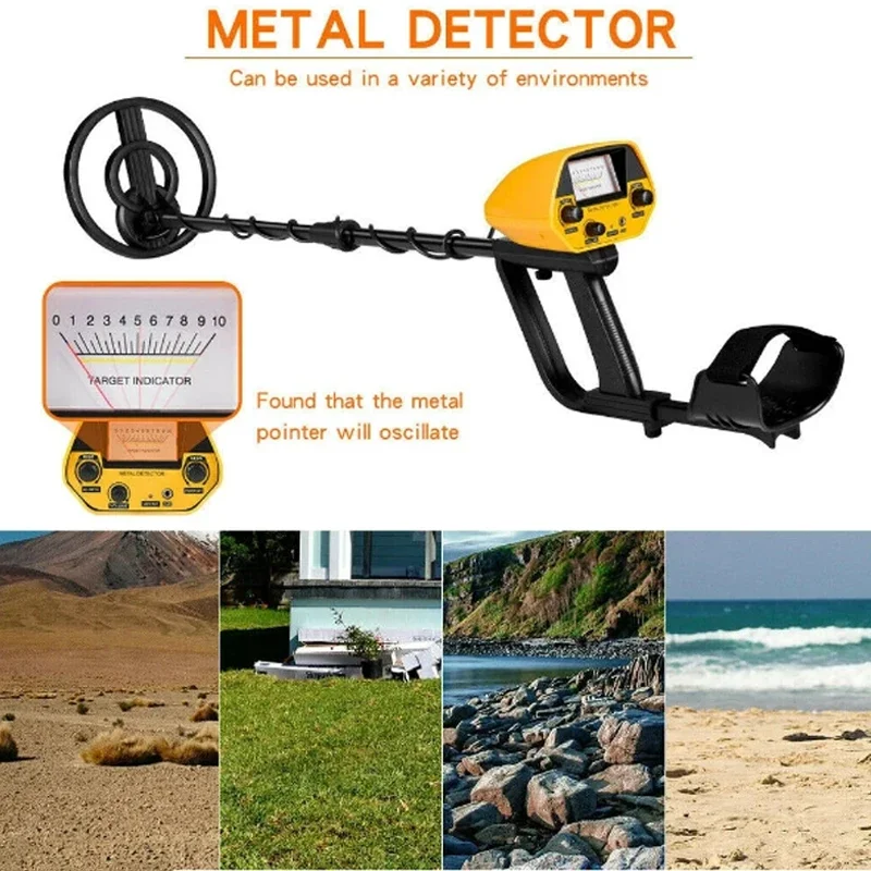 MD-5090 Metal Detector Underground Gold Detector Metal Length Adjustable Treasure Seeker Portable High Precision Hunter Detector