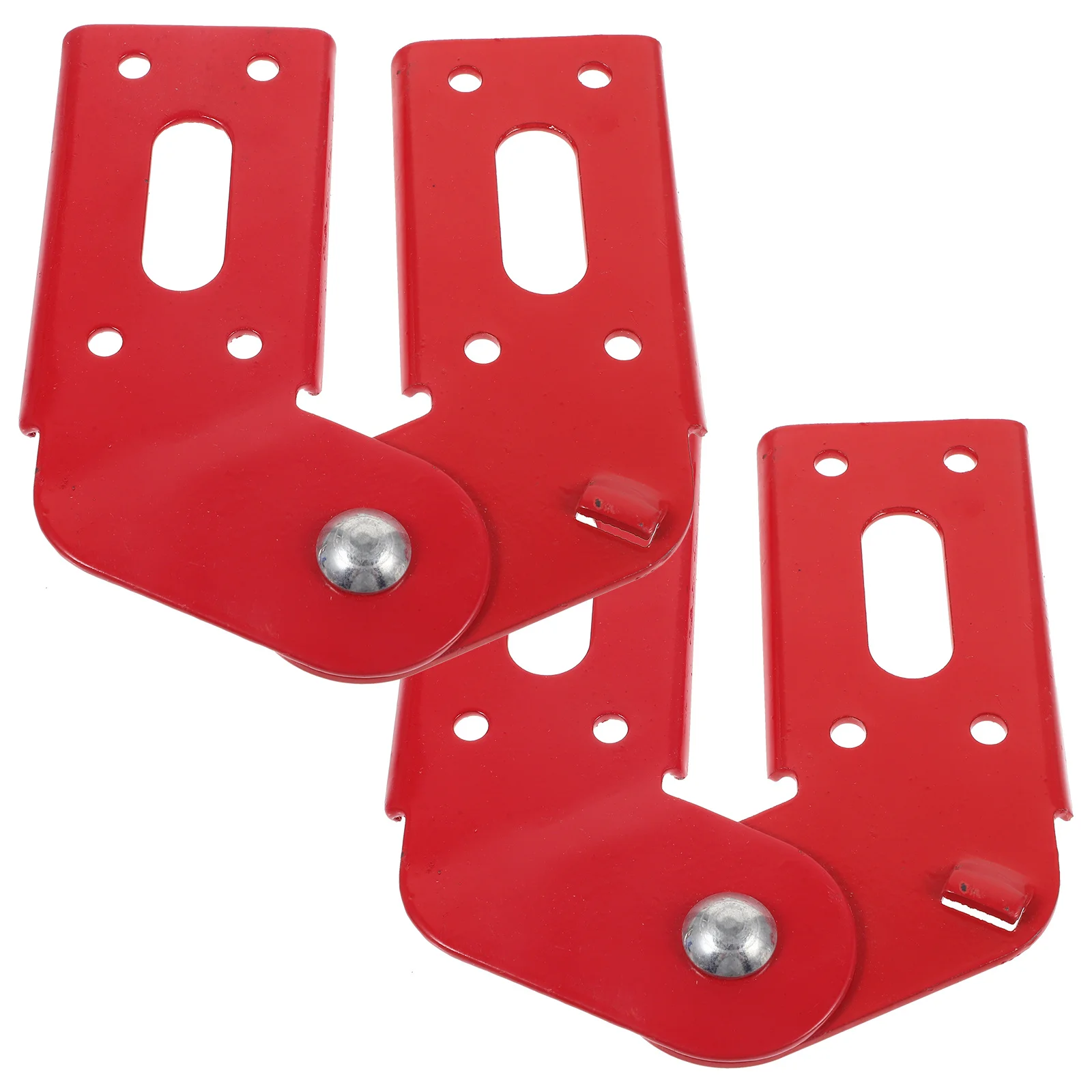 2pcs Red Folding Step Hinge For Attic Attachment Ladder Ladder Hinge Replacement Kit Joint Connector Loft Support Parts