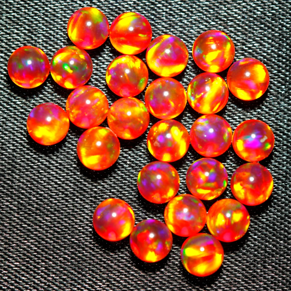 Jelly Beads for Bracelets Rainbow Mix Color Jewelry Beads OP509-OP516 Synthetic Opal