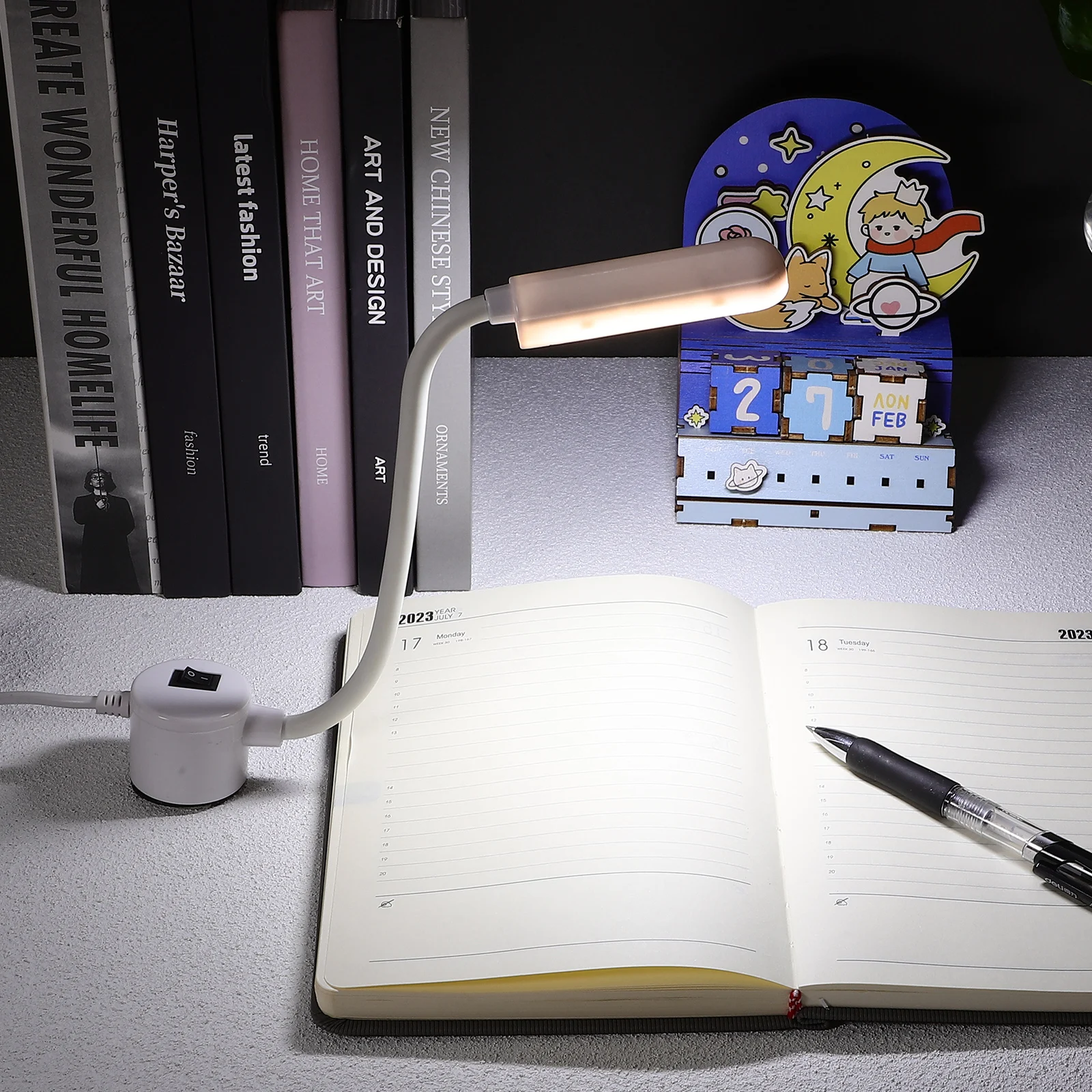 2Pcs Sewing Machine Light White COB LED 6W Magnetic Base Flexible Neck Workbench Lamp for Craft Small Led Work Light