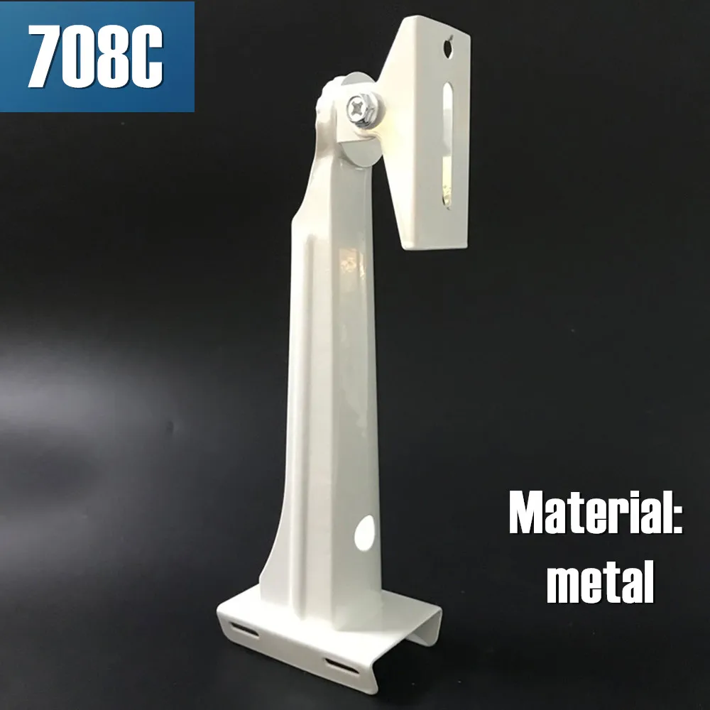 

25CM Length Outdoor Surveillance Security CCTV Camera Stand Hoop Mounting Clamp Bracket Metal Vertical Pole Mount Camera Holder