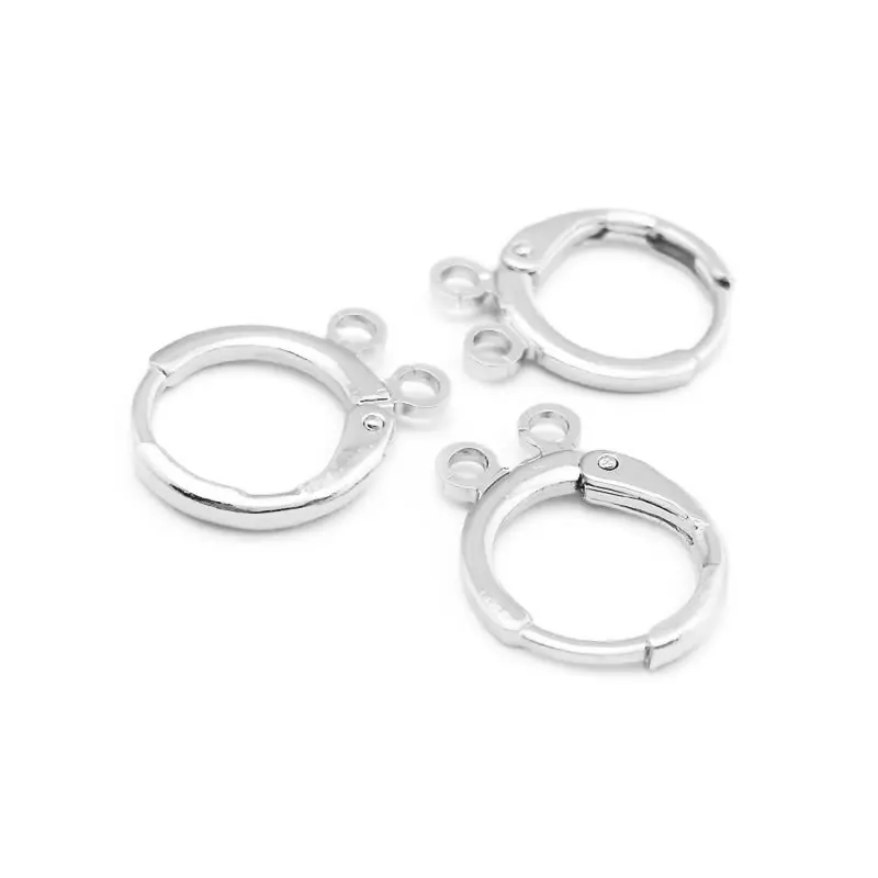 11.5-12MM 13.5-14MM 18K Gold Color Brass Loop Earrings Hoops with Hanging Holes Jewelry Making Supplies Diy Findings Accessories