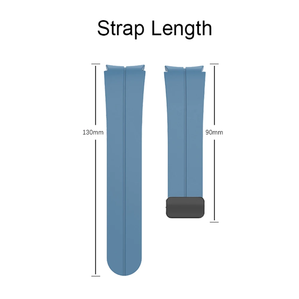 สายซิลิโคนเดิมสําหรับ Samsung Watch 5 Pro 45 มม.หัวเข็มขัดแม่เหล็กสําหรับ Samsung Galaxy Watch 5Pro แฟชั่นสร้อยข้อมือกีฬา