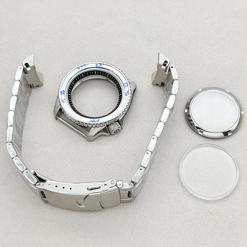 42mm Watch Case Set SKX007 Case with 30.5mm Chapter Ring 38mm*31.5mm Bezel Insert Sapphire Mirror For NH35 NH36 4R 7S Movement - view 4