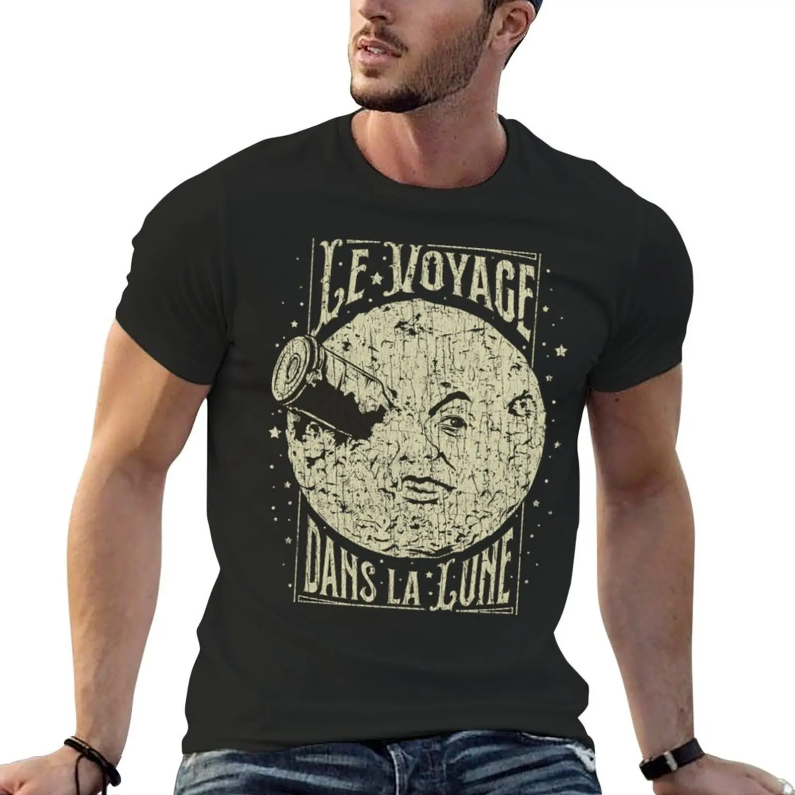 

Le Voyage dans la Lune 1902 T-Shirt aesthetic clothes summer clothes vintage clothes blue archive mens funny t shirts