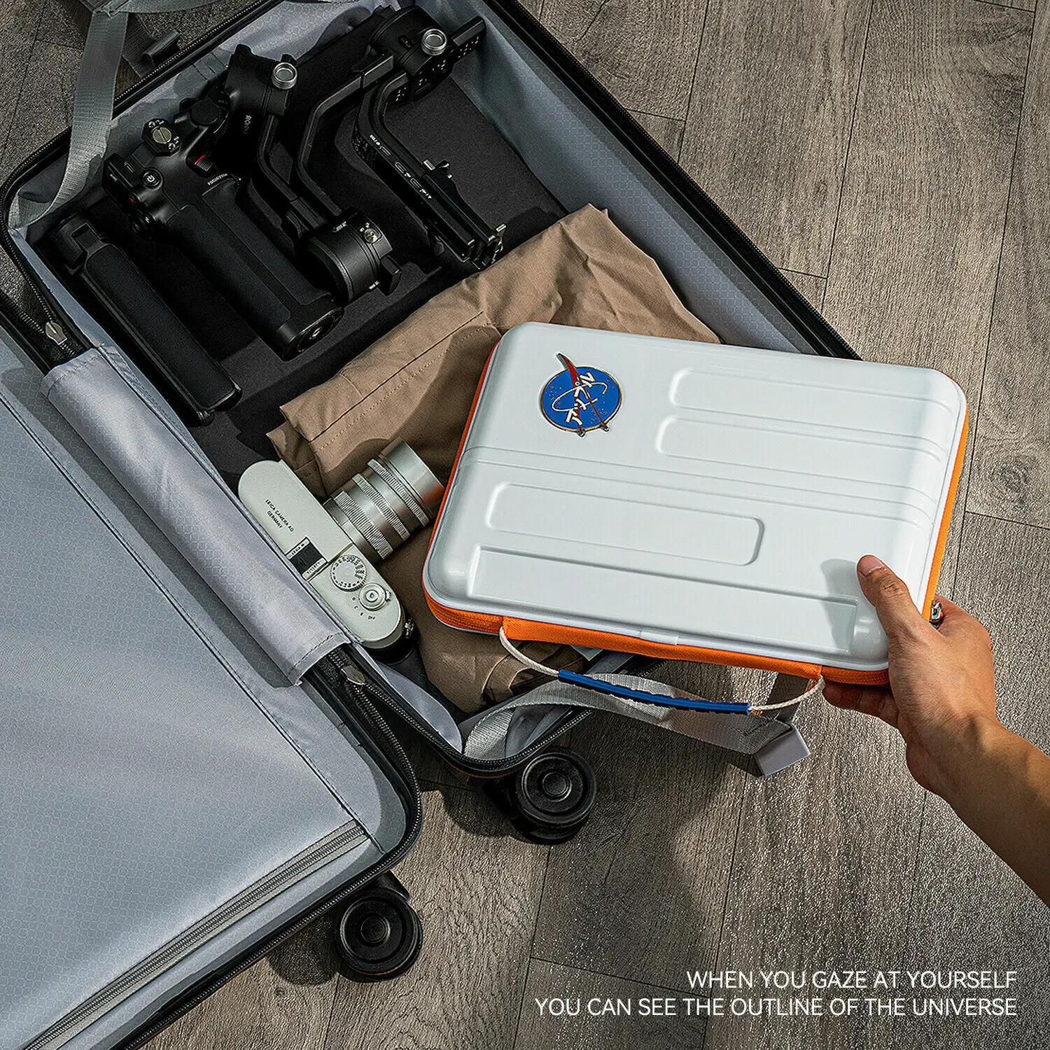 GeekShare iPad Pro worek do przechowywania biała przestrzeni kosmicznej 11 cal klawiatury Air4 twarda osłona torba ochronna torebka Anti-jesień wysokiej jakości