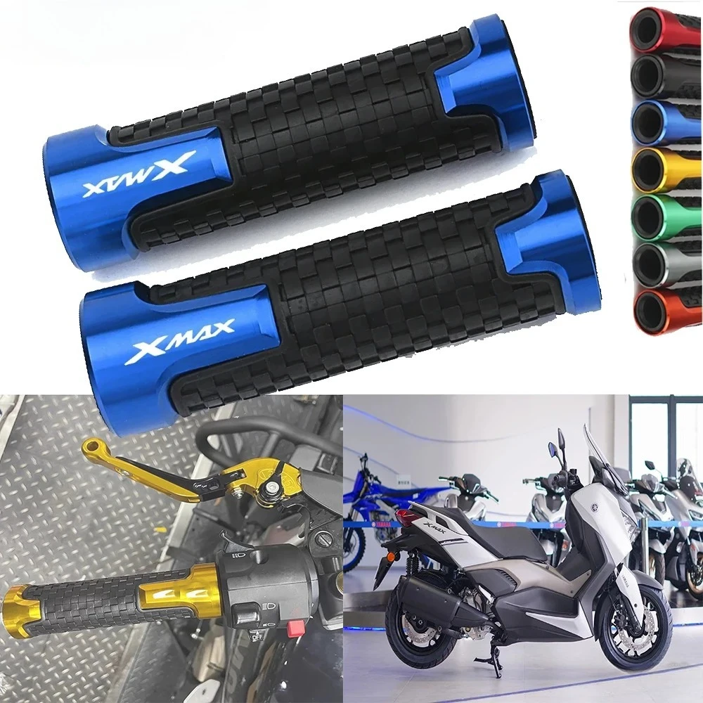 

Для YAMAHA X-MAX XMAX 125 250 300 7/8 ''22 мм ручки руля с ЧПУ, чехлы на руль, горячее предложение, аксессуары для мотоциклов, 1 пара