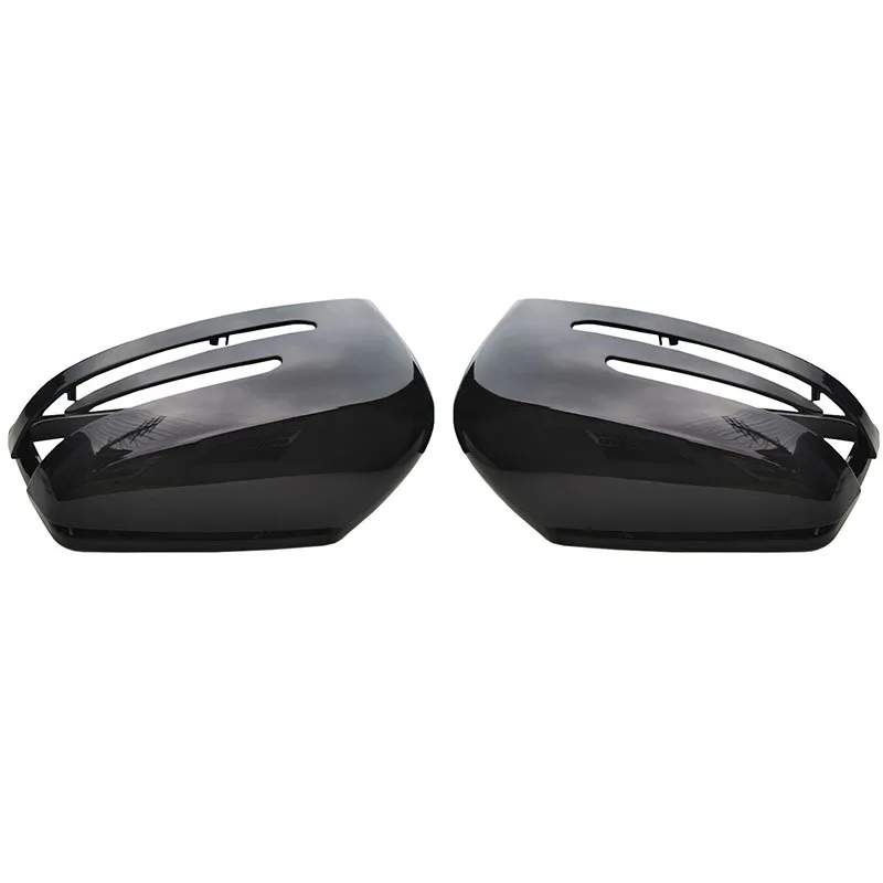 

2pcs Replacement Gloss Black Rearview side Mirror cover caps For Mercedes Benz S-Class E-Class C-Class W212 W204 W221 2009-2013