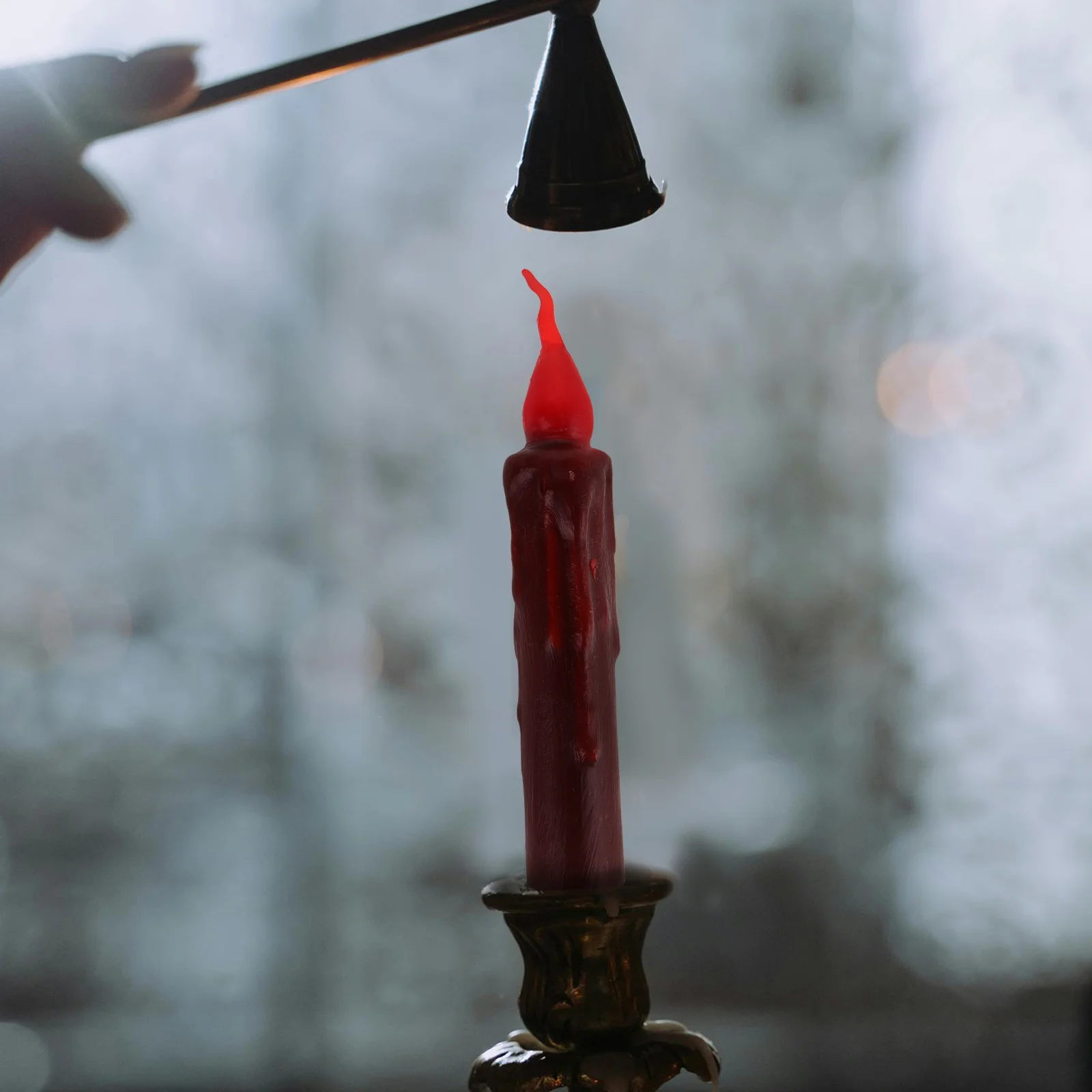 

2pcs Led Electronic Lights Flameless Decorative Window Candles For Wedding Party Home Decoration Reusable