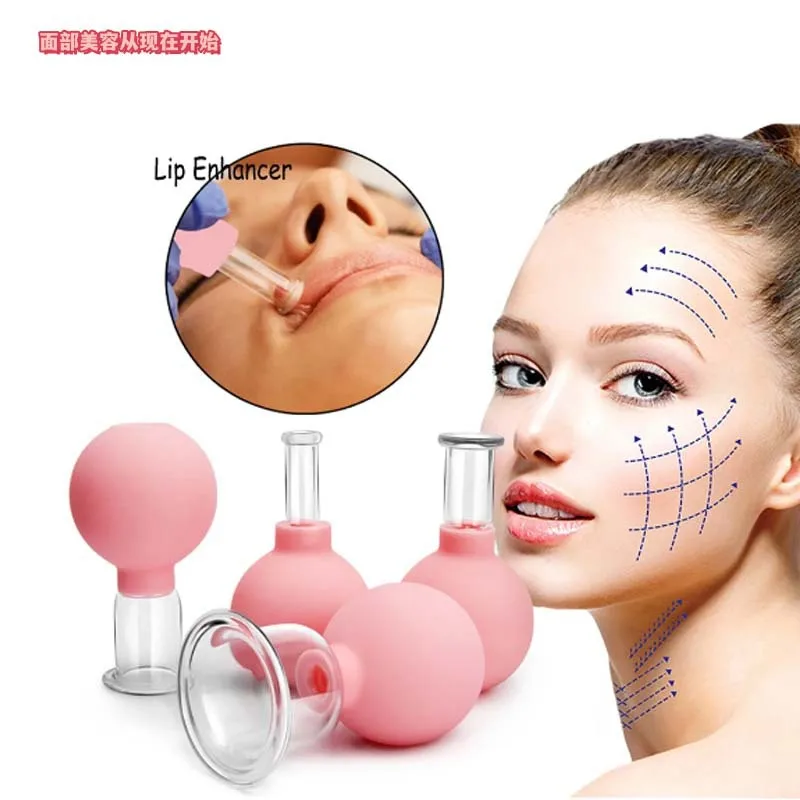 Vacuum Cupping Glass Jar Cellulite Massager For Face Acupuncture Hijama Suction Cup Slimming Fat Burning Health Care Face Sucker