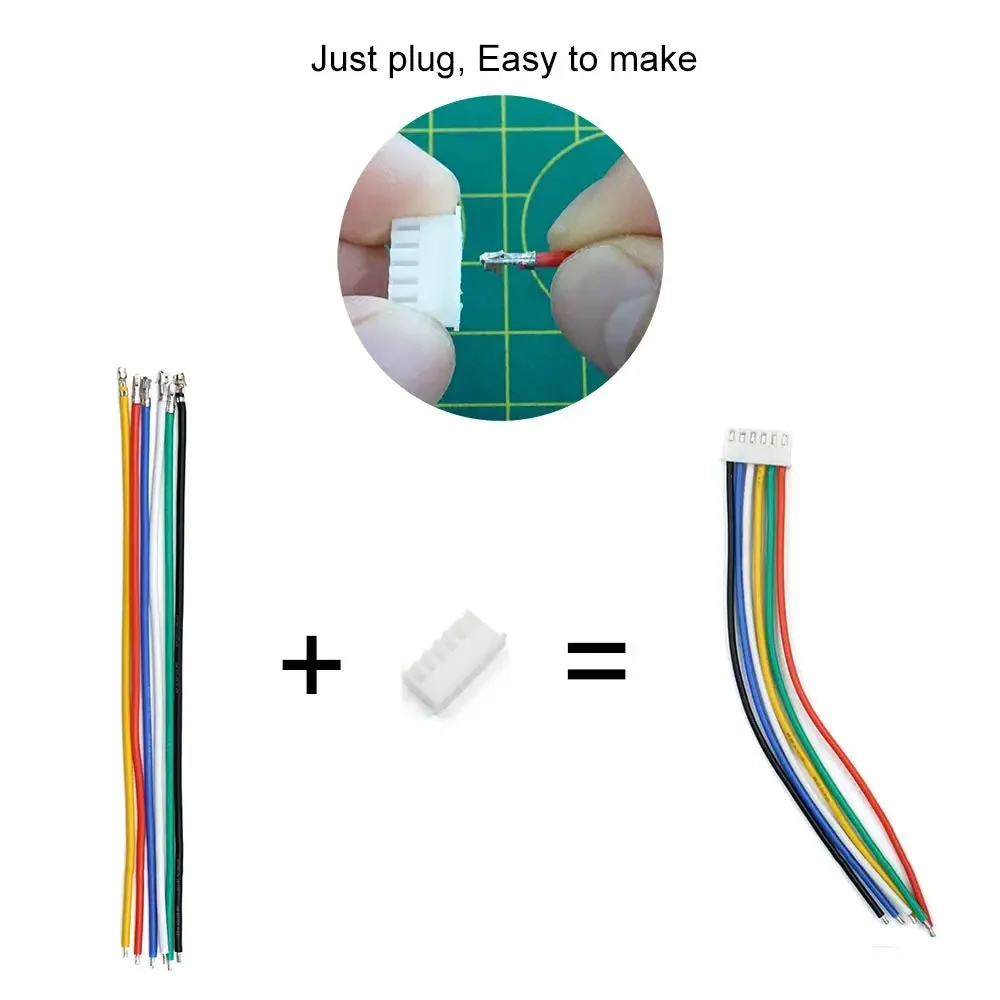 JST-XH 2.54mm Connector Socket Kit with Pre-Crimped 2.54mm Male and Female Cable Wire 2/3/4/5/6/7 Pin Housing JST Connector image 3
