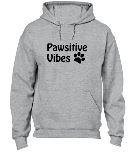 Polarshe-VIBAS PAWSITIVAS HOODIE, ANIME FRIO, CÃO DE GATO AMANTE, Presente Engraçado