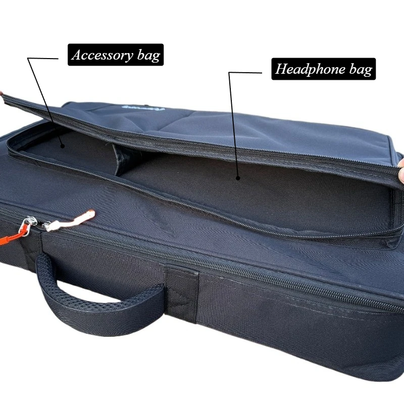 DJ Mixer Storage Bag Professional DJs Equipment Organize Package Portable DJ Mixer Handbag Bar Performance Instrument Accessory
