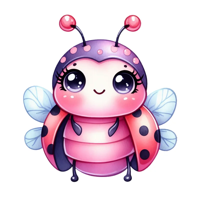 Cute Winged Big-Eyed Ladybug Silicone Mold for Baking Desserts and Chocolate Decorations