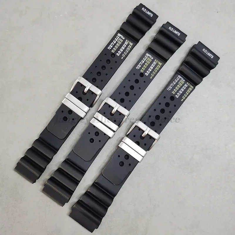 Резиновый силиконовый ремешок ND Limits Diver 20 22 24 мм, спортивный ремешок для часов Seiko for Citizen for Promaster for Water Ghost, полимерный ремень