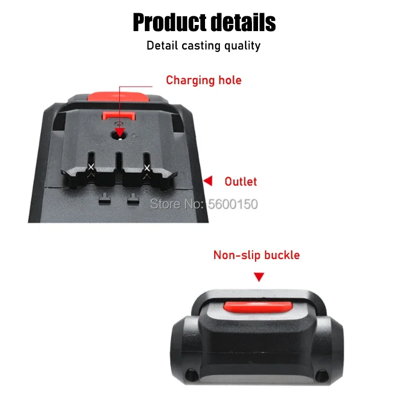 La batteria al litio ricaricabile da 21 V può essere utilizzata in accessori per cacciavite elettrico per utensili elettrici per uso domestico
