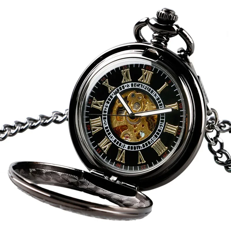 Retro Vintage ผู้ชายผู้หญิงนาฬิกาพ็อกเก็ตนาฬิกา Unisex Skeleton นาฬิกาส่องสว่าง FOB จี้ Reloj