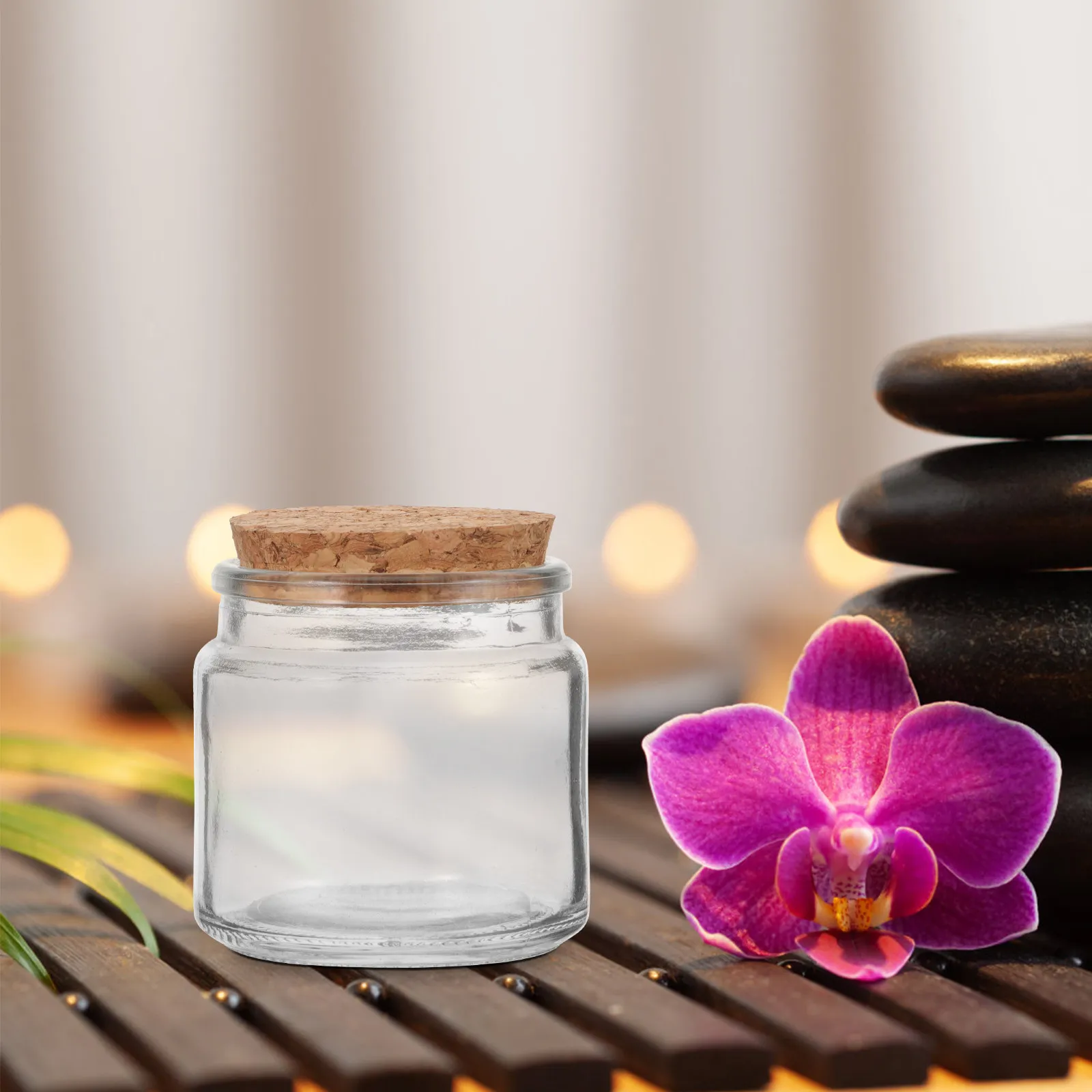 

Набор из 8 пустых стеклянных банок-подсвечников для ароматических свечей с крышками для рукоделия и декора интерьера