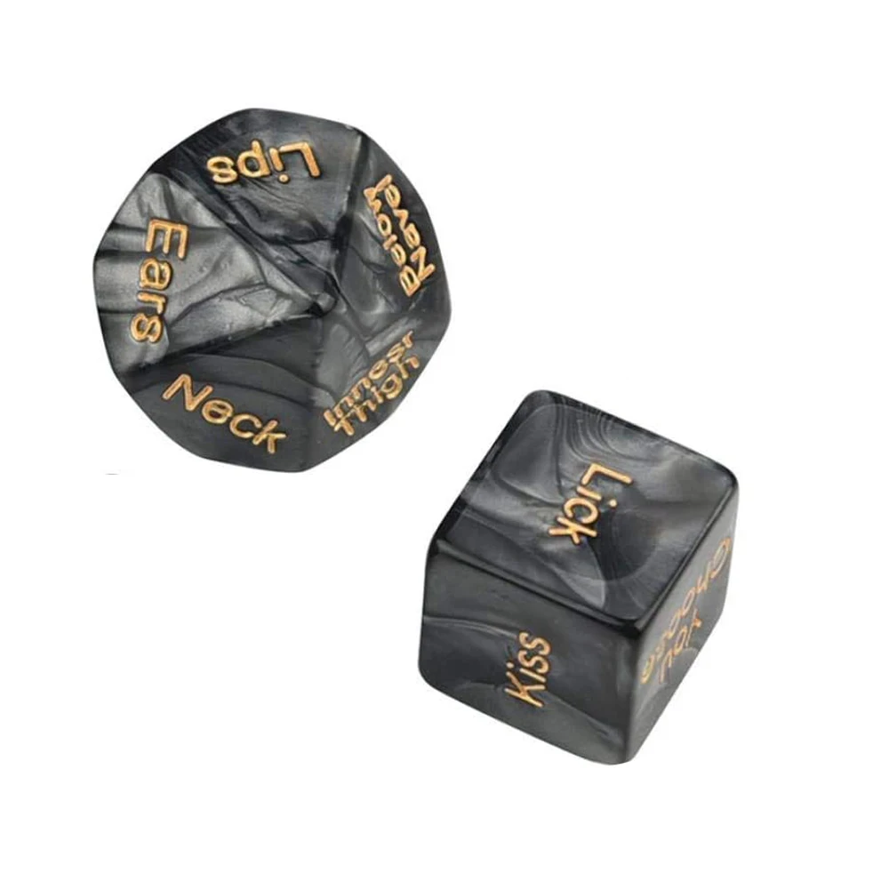 2Pcs Creative Love Dice Couple Dice Bacherette Party Dice Bed Game Dice Fun Dice for Couples/Novelty Gift for Him or Her