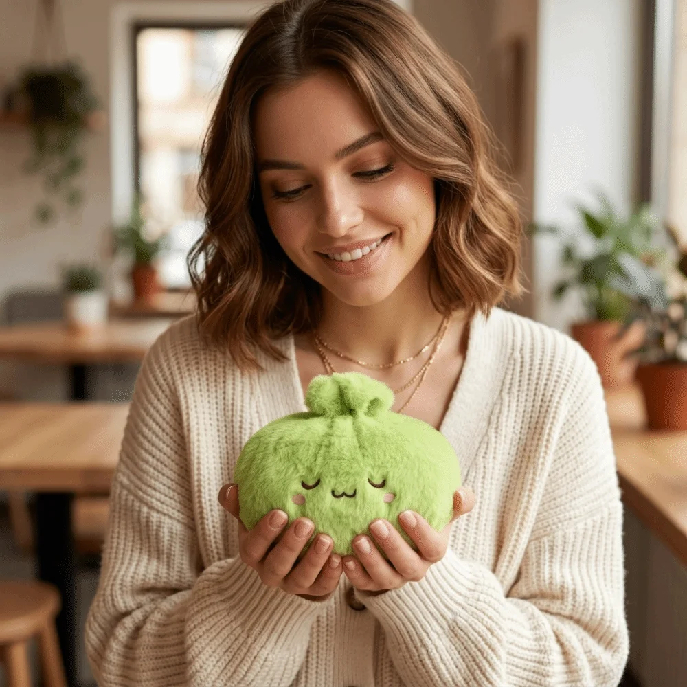 Gifts Soft Fluffy Bun Keychain Squeezable with Loop Steamed Bun Keychain Simulated Food Bun Squeeze Daily Carry Accessories