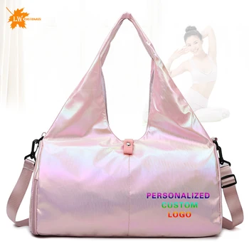 לוגו מותאם אישית תיק יוגה נשים כתף וקרובת ספורט תיק נסיעות תיק מודפס שם