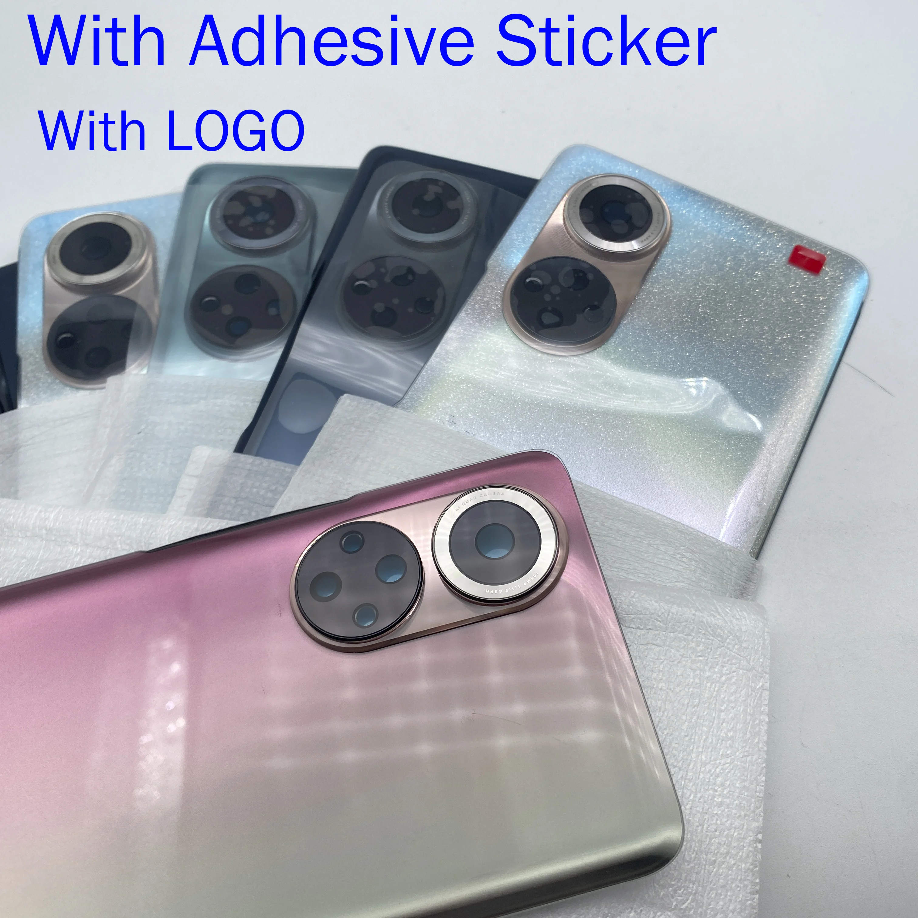 New Glass Back Cover For Huawei Honor 50 Pro Housing Case Rear Door Battery Cover Replacement For Honor 50 Parts With Lens