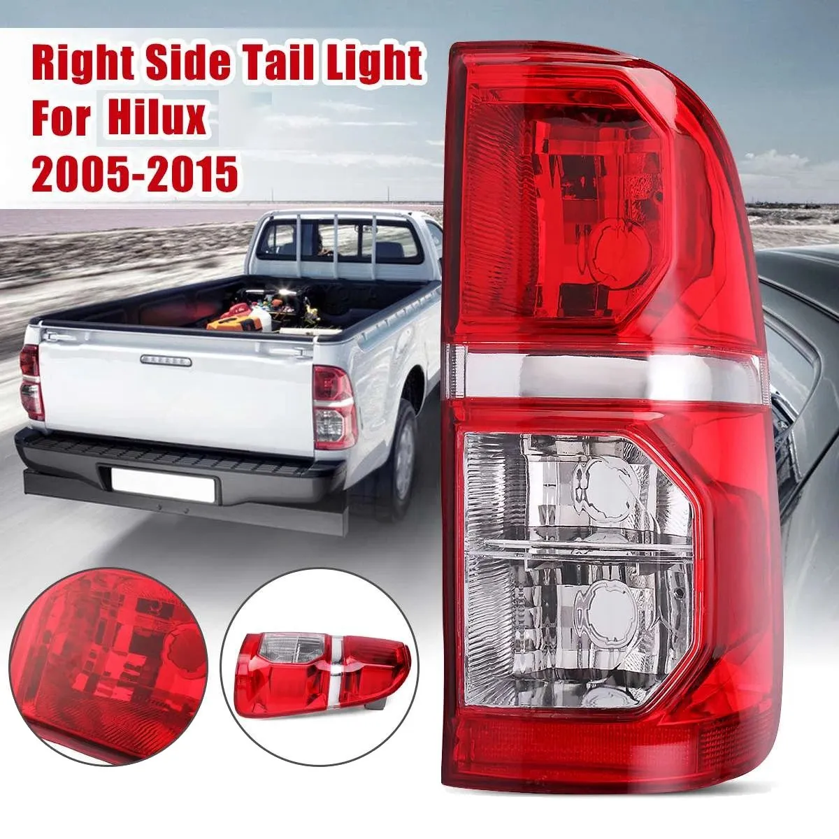 For Toyota Hilux 2005 - 2015 Car Rear Taillight Brake Lamp Tail Lamp Without Bulb Right