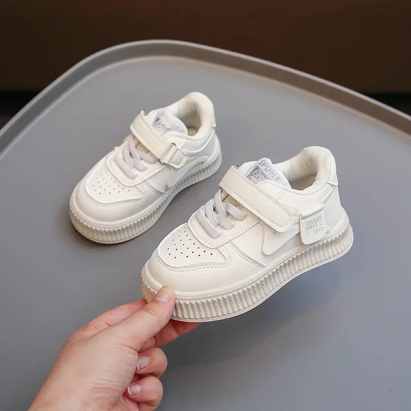 Spring Autumn Children Shoes Small White Shoes Low-top Board Girls Baby Sneaker New Kids Sport Shoes Boys Student Casual Sneaker