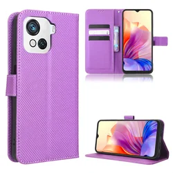 For Blackview OSCAL C80 Diamond Pattern PU Leather Wallet with Lanyard Holder Cover For Blackview Oscal C80 C 80 OscalC80 Bags