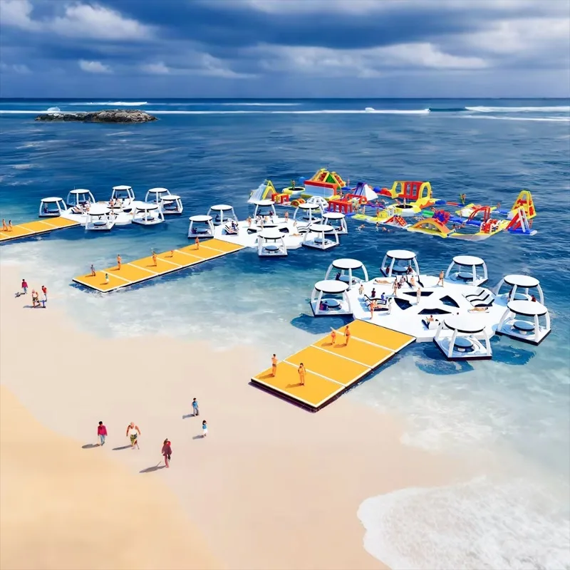 Floating Cottage Infla  Water Platform Seaside Vacation Infla  Platform Floating Island