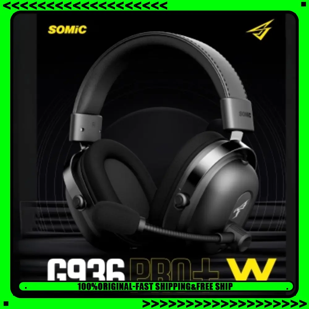 

New Somic G936PRO+W Wireless Four-Mode Headphones Game Edition Headsets 2.4G Type-C Interface Phone Tablet Esports Earphones