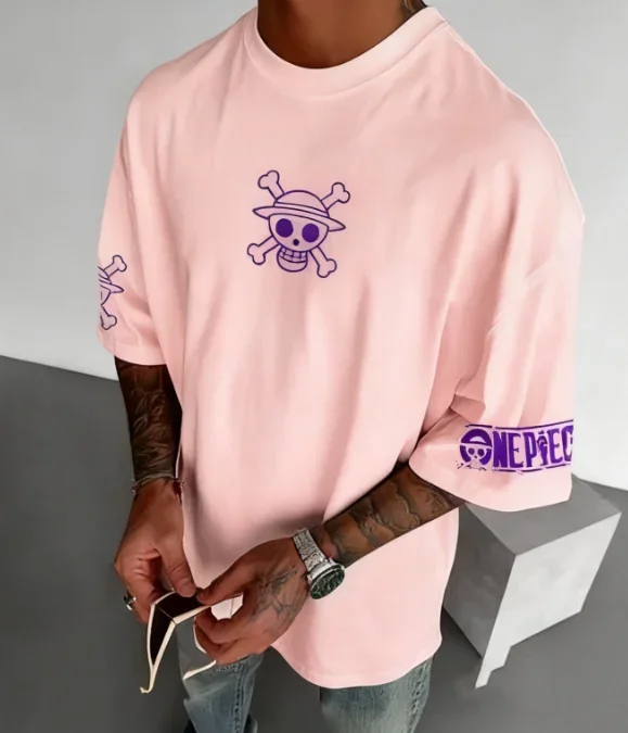 2025 otoño nuevo Luffy Gear 5 Nika Anime Anime impreso hombres y mujeres Casual Top clásico Interior Y2K ropa