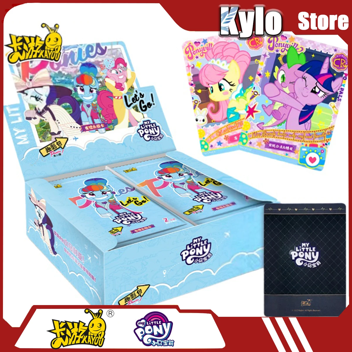 

Genuine KAYOU My Little Pony Card, Fun Shadow Pack, Card Box, Cr Card, Ur Card Book, Black Back Limited Edition Collectible Card