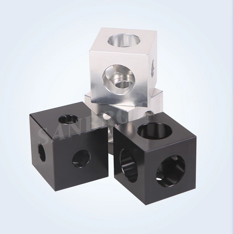 2020 Aluminum Block Cube Prism Connector Wheel Regulator Corner V-slot Three Way Connector 90 degree Angle