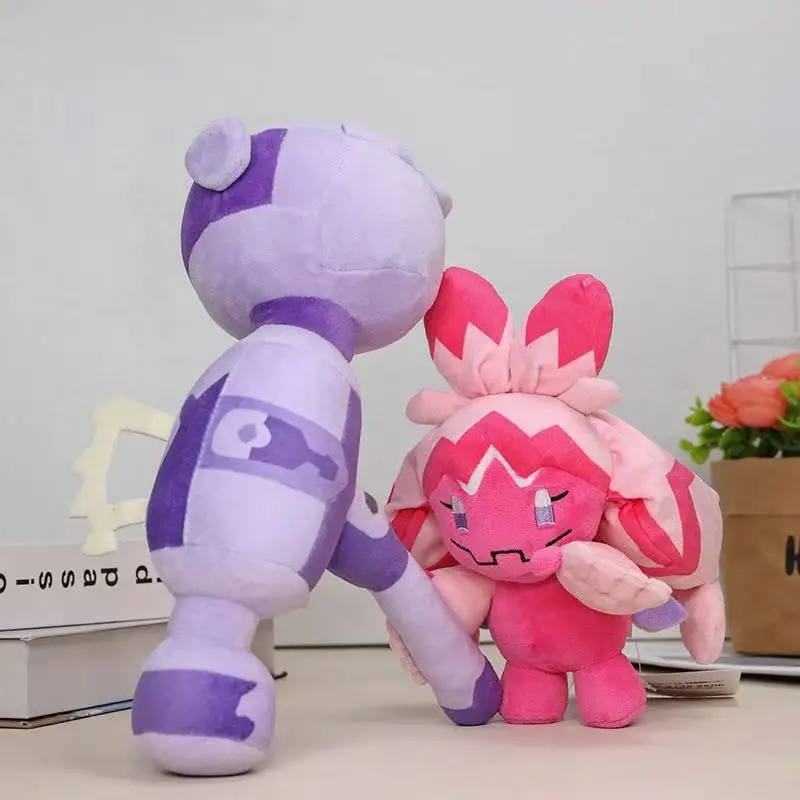 11 polegadas nova boneca de pelúcia tinkaton pokémon-brinquedo de pelúcia de fada de martelo gigante, gen 9 escarlate violeta paldea figura colecionável com corte