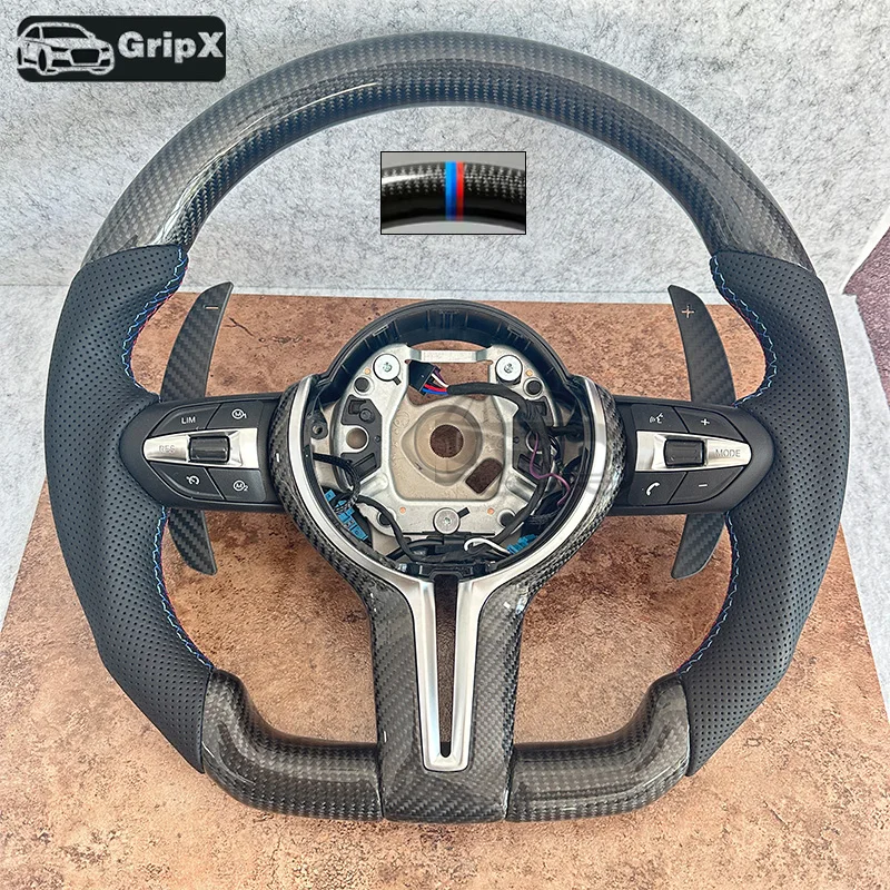 

Pure carbon fiber steering wheel top three color magnetic paddles suitable for BMW F30 F10 F31 F20 steering wheel
