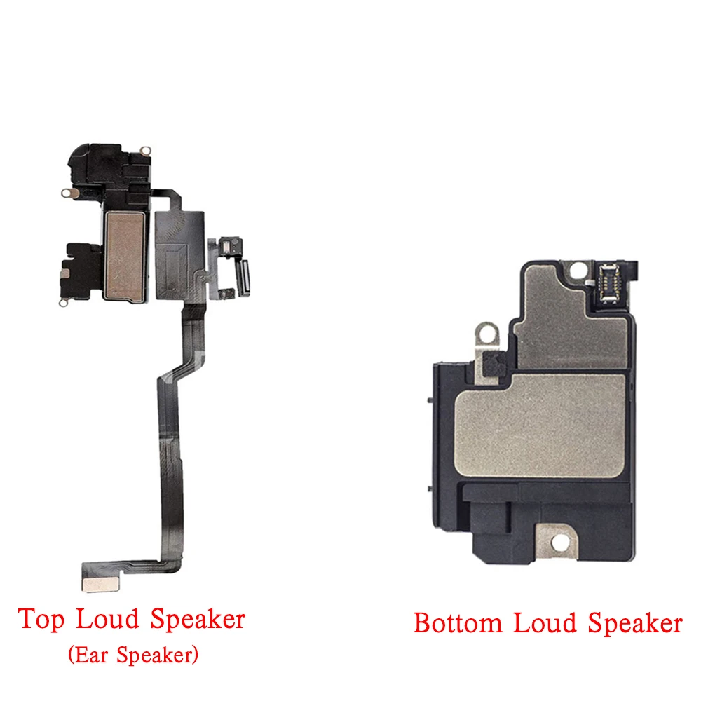 Top Ear Speaker With Flex Cable Replacement For iPhone X XR XS Max Bottom Loud Speaker image 3