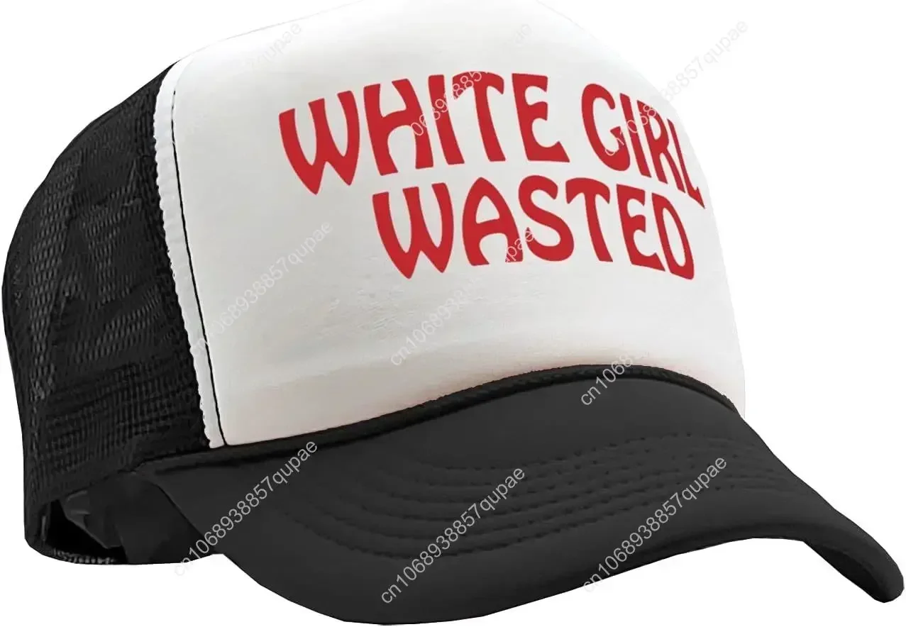 White Girl Wasted Party Hat Drinking Cap - Ideal Party Girl Cap - White Elephant Gift