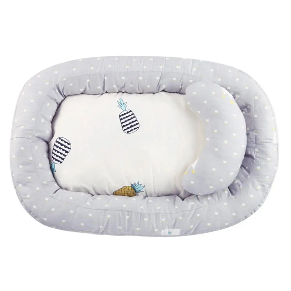 Portable Baby Nest Bed Removable Washable Protection Cushion With Pillow Newborn Travel Bed