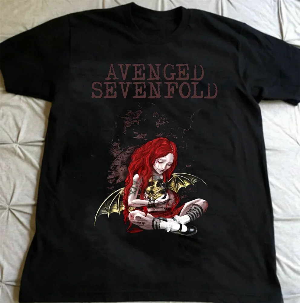 

Rare Avenged Sevenfold Band Tour Gift For Fan Black S-2345XL T-shirt S3964