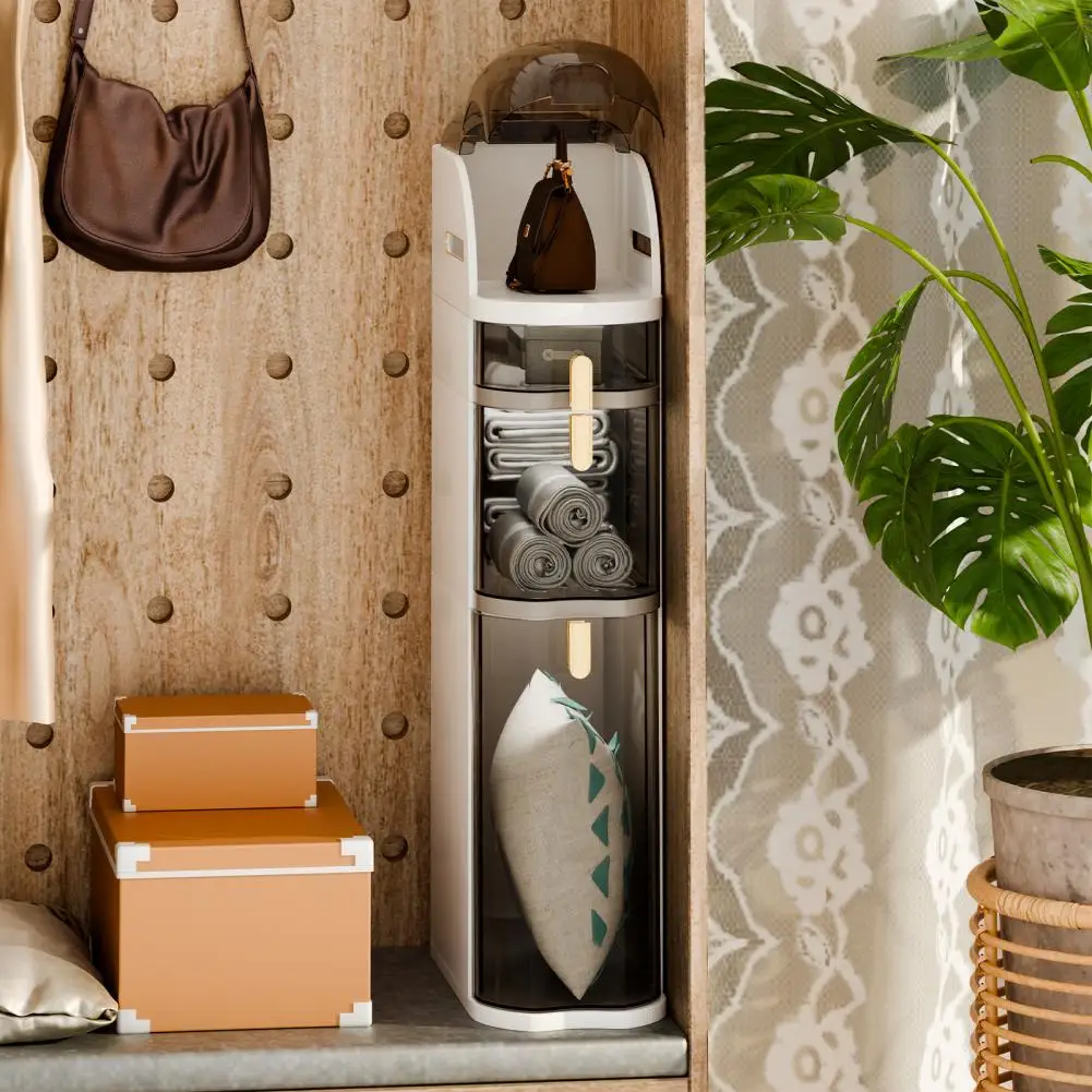 3/4-Tiers Narrow Bathroom Storage Cabinet 7.1