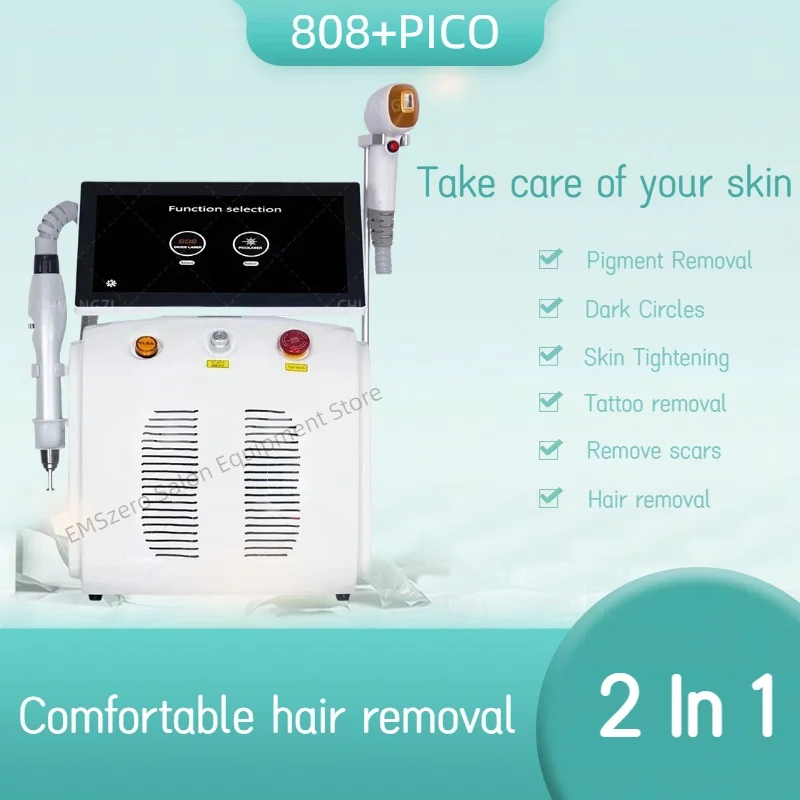 

2025 Removal 2 in 1 Portable Machin High Intensity Pulse E-light Epilation Hair Whitening Skin Beauty Equipment Picosecond Laser