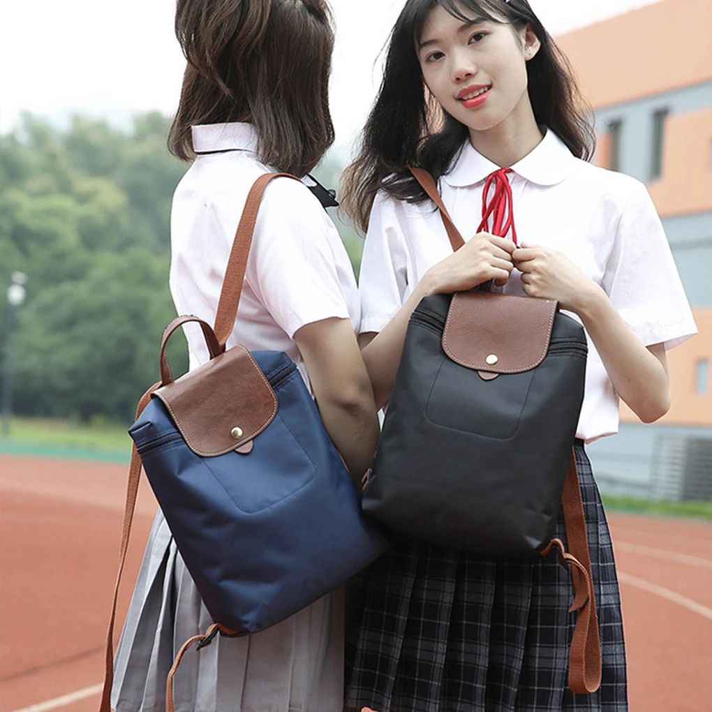 Nylon Backpack With Adjustable Double Sided Straps For Efficient Travel Organized And Efficient