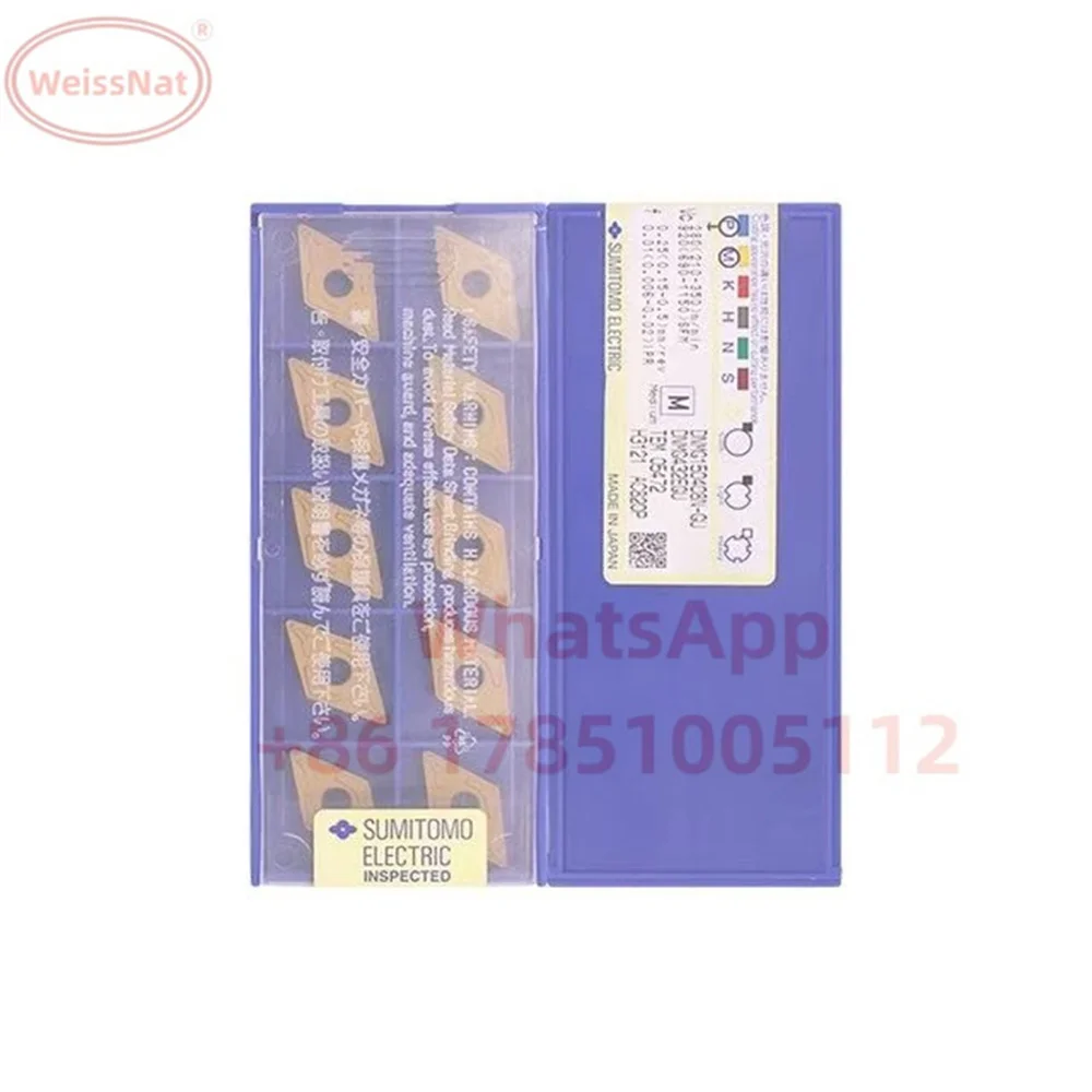 

DNMG150402N,DNMG150404N,DNMG150408N,DNMG150412N AC530U AC630M AC700G AC810P AC830P T1500A AC2000 Carbide Insert DNMG Inserts