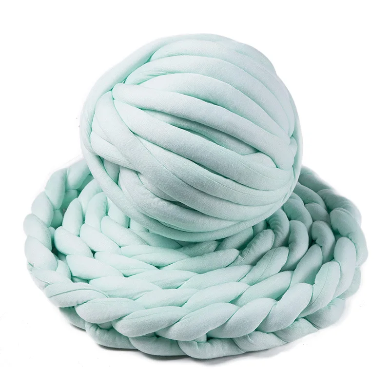 500g/ball Width 3cm Super Thick Chunky Yarn DIY Bulky Hand Knitting Blanket Basket Pillow Arm Roving Yarn