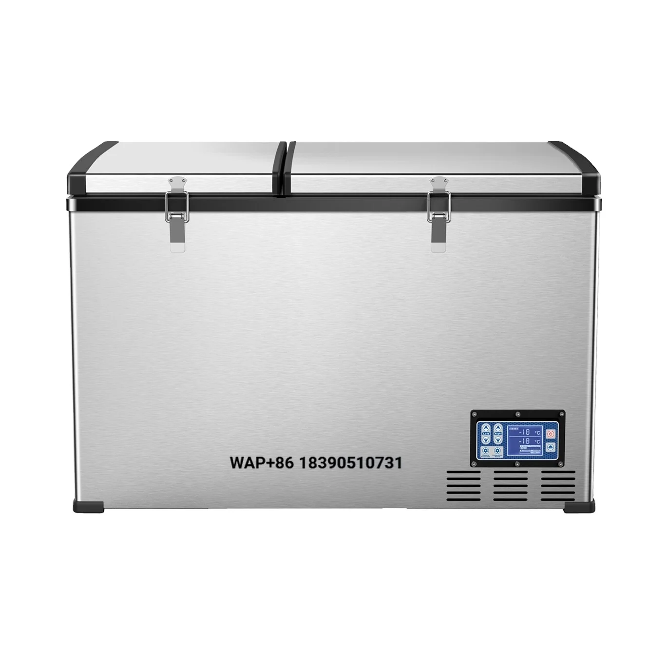 100L Dual Zone Separately Set Temperature Long Lasting Cooling Car Freezer Car Refrigerator
