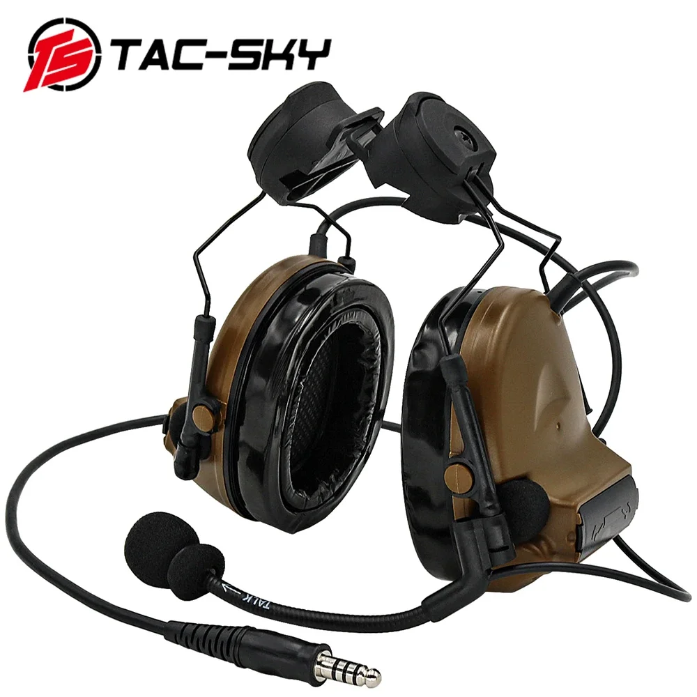 TAC -SKY COMTA II Tactical Headset With ARC Rail Adapter Hearing