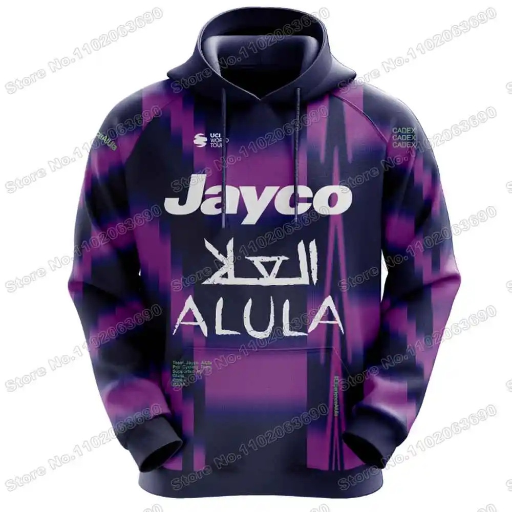 2025 فريق Jayco Alula هوديي ربيع الخريف البلوز الرجال الدراجات الملابس هودي الشارع الشهير بلوزة كاجوال سترة معاطف للجنسين