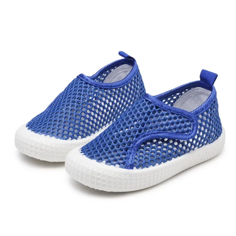 Summer Children Sandals Air Mesh Net Shoes Kids Single-layer Shoes Baby Soft-bottom Hollow Sandals Breathable Boys Girls Sandals